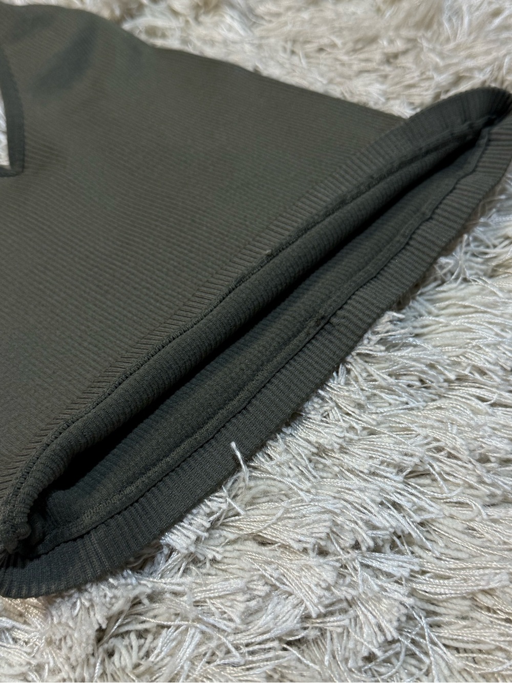Urban Outfitters Olive Green Ribbed Halter Top Cropped Open Back Small - Picture 6 of 14